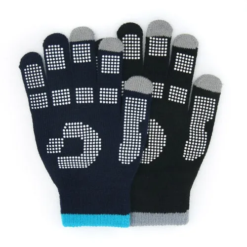 Kids` Knitted Grip Gloves