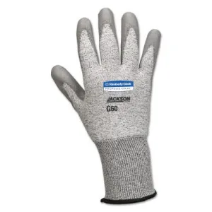 Kimberly-Clark Professional G60 Level 3 Cut Resistant Gloves with Dyneema Fiber, Medium, Grey, 13824