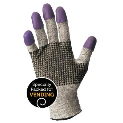 Kimberly-Clark Professional G60 Purple Nitrile Cut Resistant Gloves, Size 6, Purple/Grey/Black, 13844