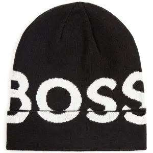 Knitted Cotton Hat - Black