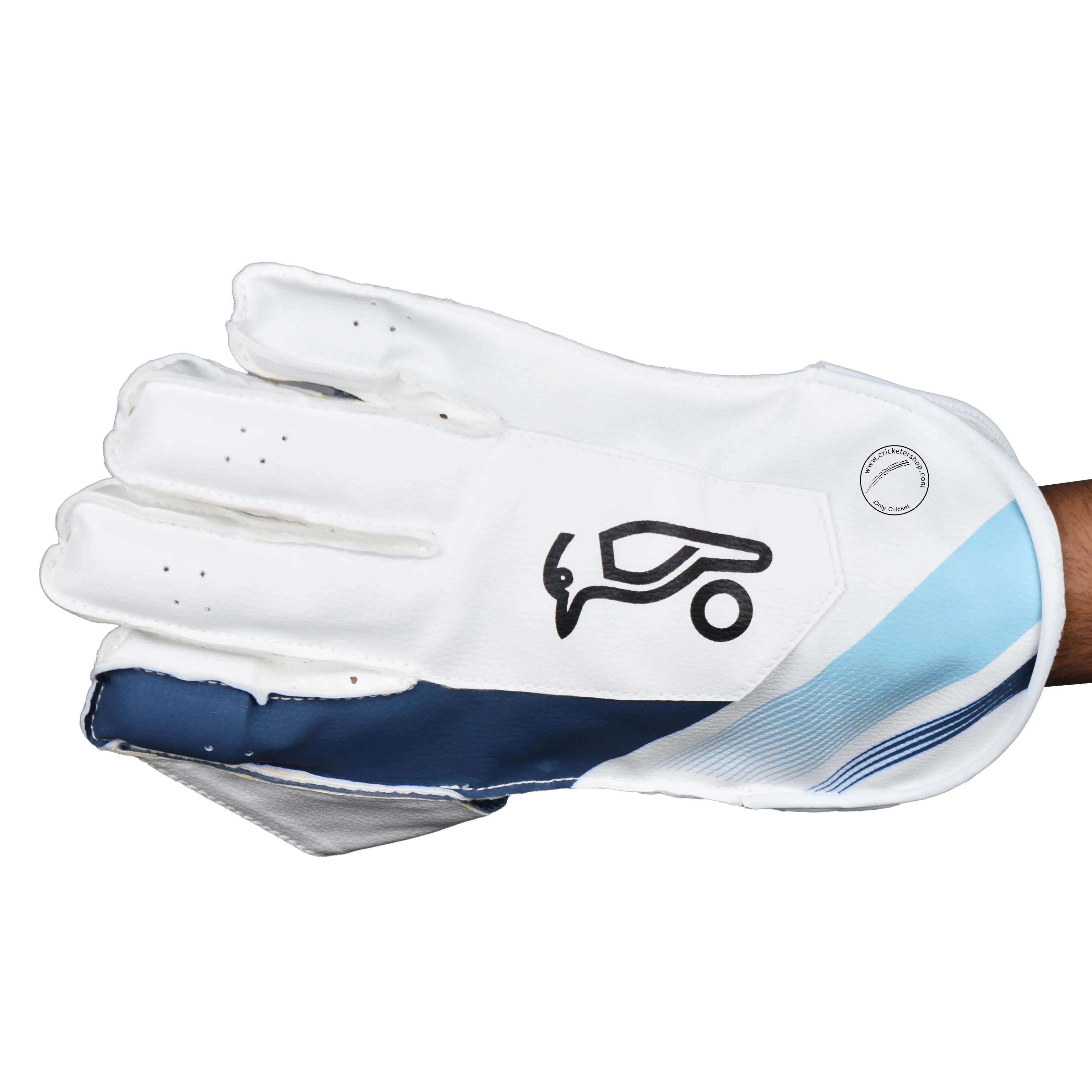 Kookaburra Pro 3.0 Cricket Wicket Keeping Gloves Colour White/Blue Size