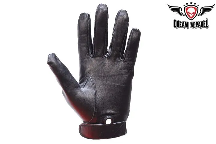 Leather Full Finger Gloves With Lining