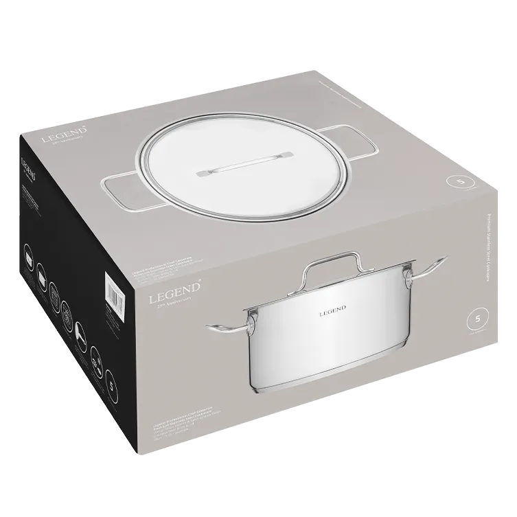 Legend Prof Chef Stainless Steel 24cm 5.5lt Casserole