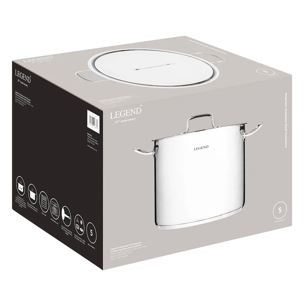 Legend Prof Chef Stainless Steel 28cm 13lt Stockpot