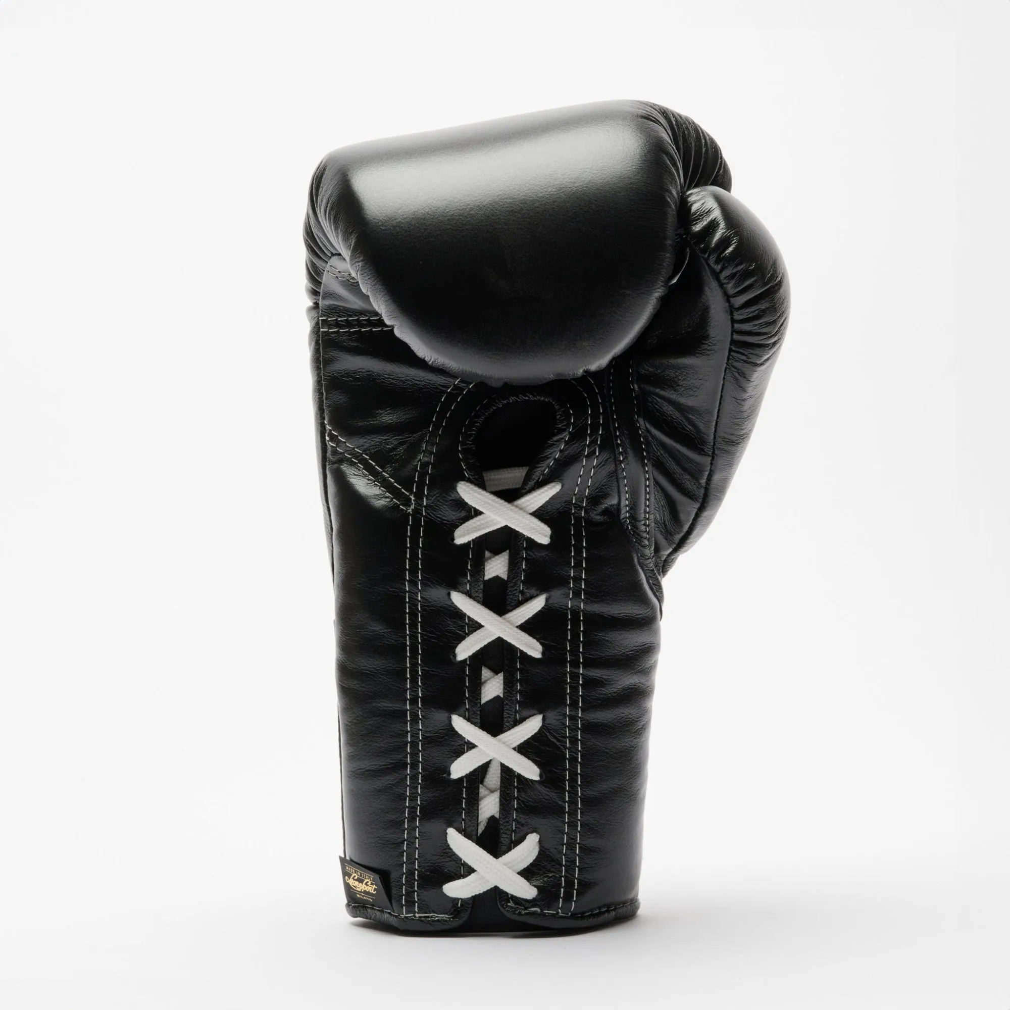 LEONE ORLANDO CLASSICO BOXING GLOVES LACES-BLACK