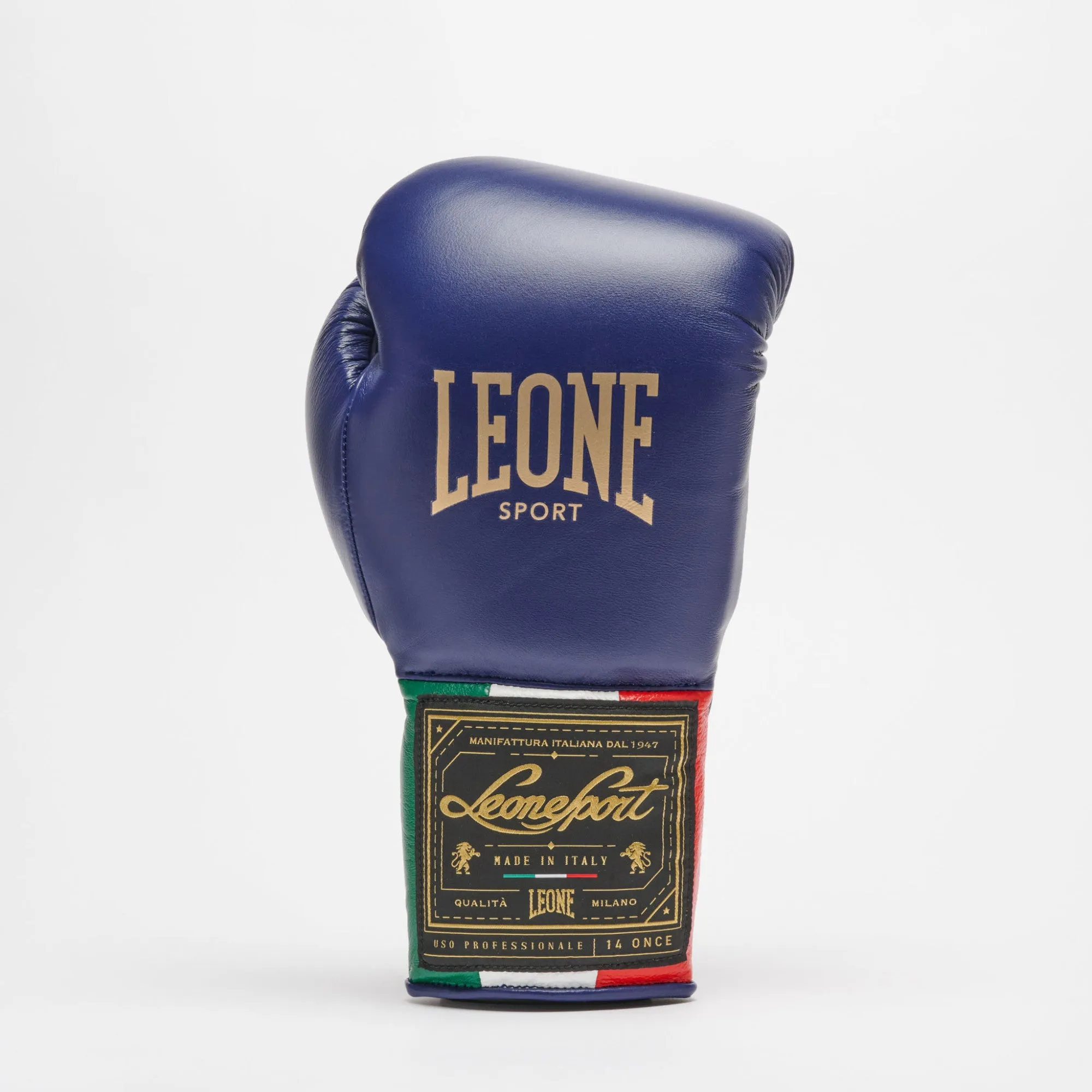 LEONE ORLANDO CLASSICO BOXING GLOVES LACES-BLUE