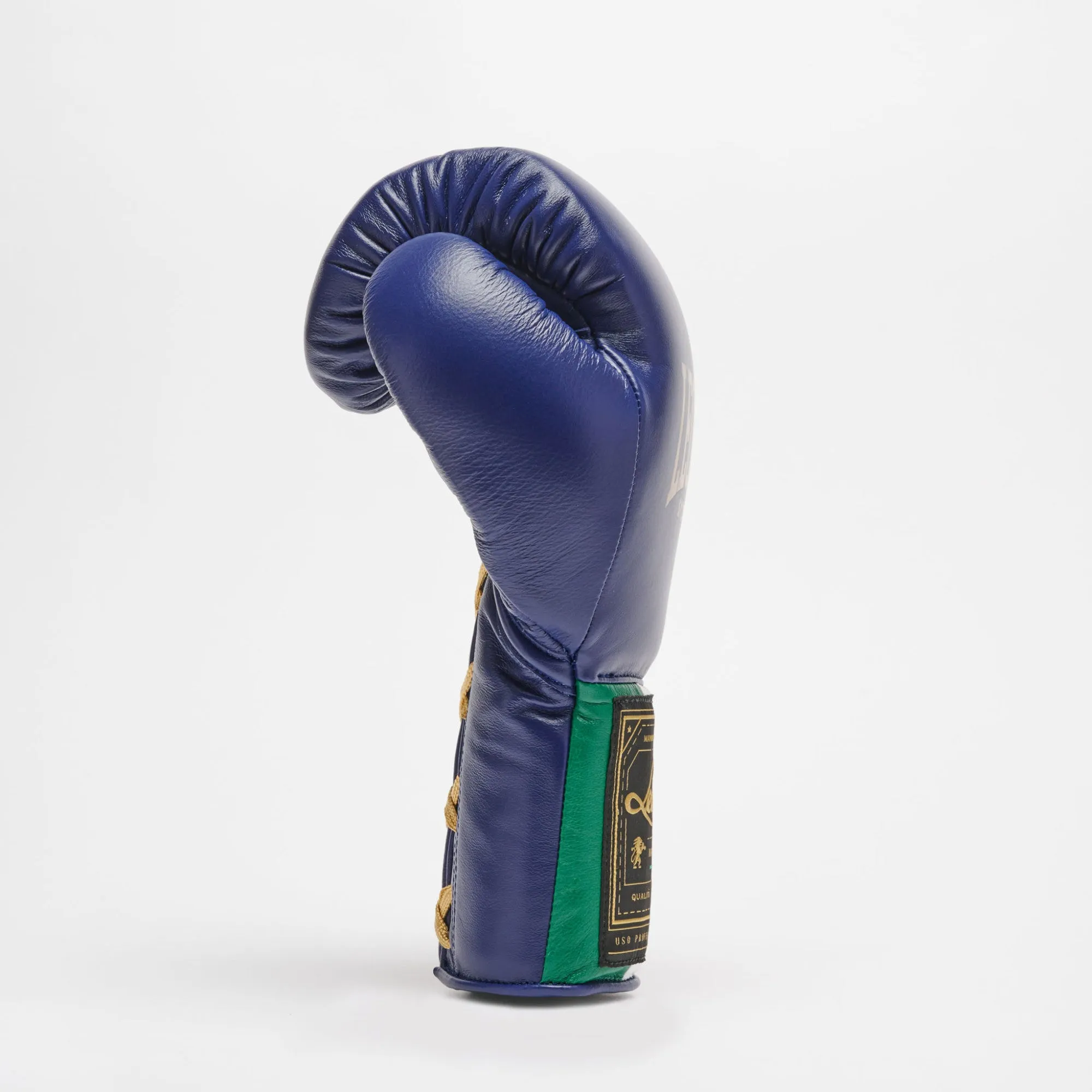 LEONE ORLANDO CLASSICO BOXING GLOVES LACES-BLUE