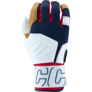 Marucci Blacksmith V2 Full Wrap Adult Batting Gloves: MBG2BKSMFW