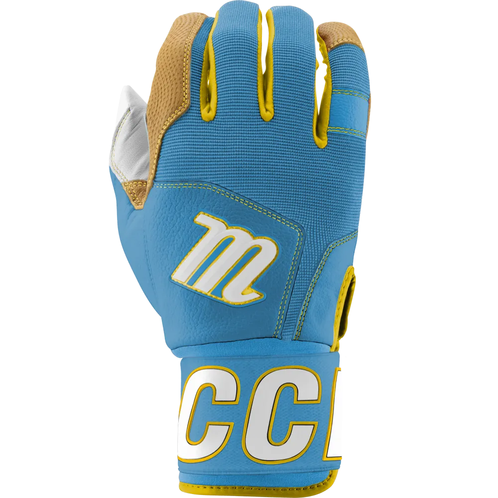 Marucci Blacksmith V2 Full Wrap Adult Batting Gloves: MBG2BKSMFW