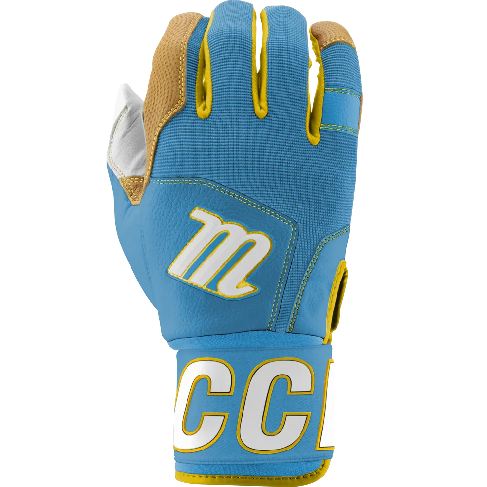 Marucci Blacksmith V2 Full Wrap Adult Batting Gloves: MBG2BKSMFW