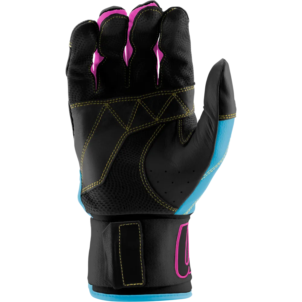 Marucci Blacksmith V2 Full Wrap Adult Batting Gloves: MBG2BKSMFW