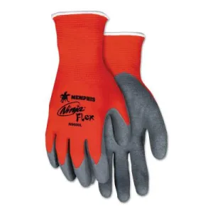 MCR Safety Ninja Wave Gloves, Medium, Black and White Speckled/Black/Blue, N96780M