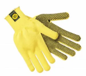 MCR Safety_Kevlar_Gloves_Small_Yellow_PVC_Dots_1_Side