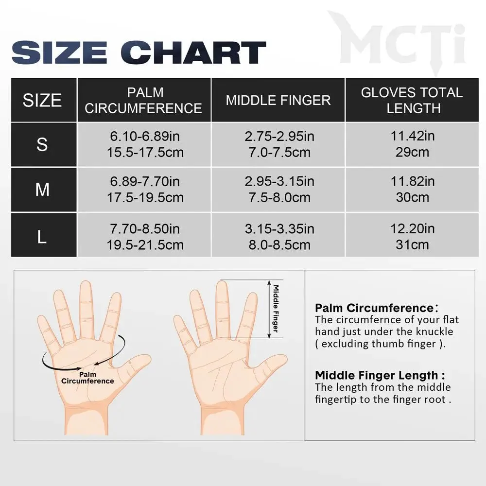 MCTi Women's Warm Ski Gloves - Waterproof Touch Screen with Wrist Leashes for Winter Sports