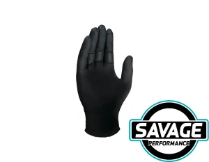 Mechanix Heavy Duty Black Nitrile Gloves - 100 Pack (5mil) - Size Medium