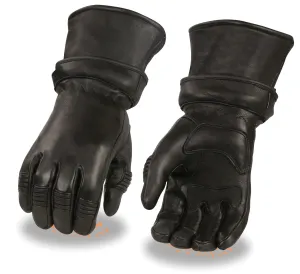 Men's American Deer skin Thermal Lined Guantlet with zip off cuff guantlet gloves