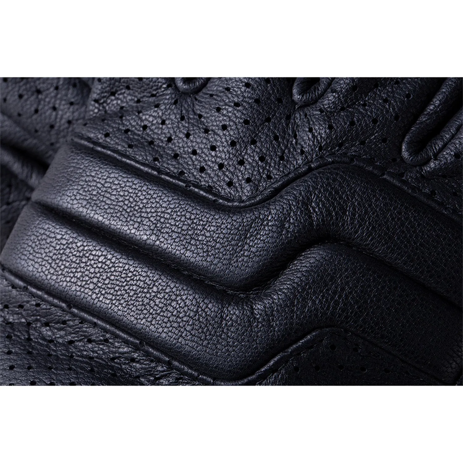 Men's Leather Fingerless Denton Glove, Black