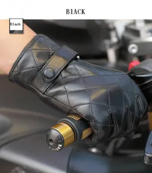 Men's leather Gloves with Cashmere Lining