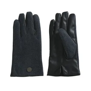 Mens Tweed Gloves Blue