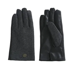 Mens Tweed Gloves Grey