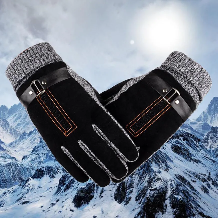 Men's Winter Cashmere Lined Gloves