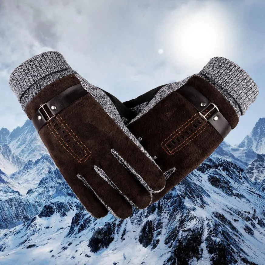 Men's Winter Cashmere Lined Gloves