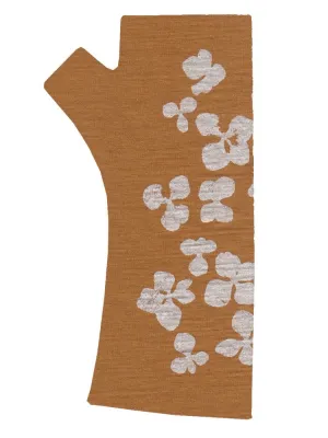Merino Fingerless Mitten Mustard Hydrangea