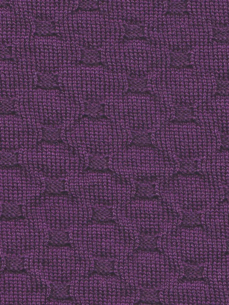 Merino Fingerless Mitten Purple Crosses