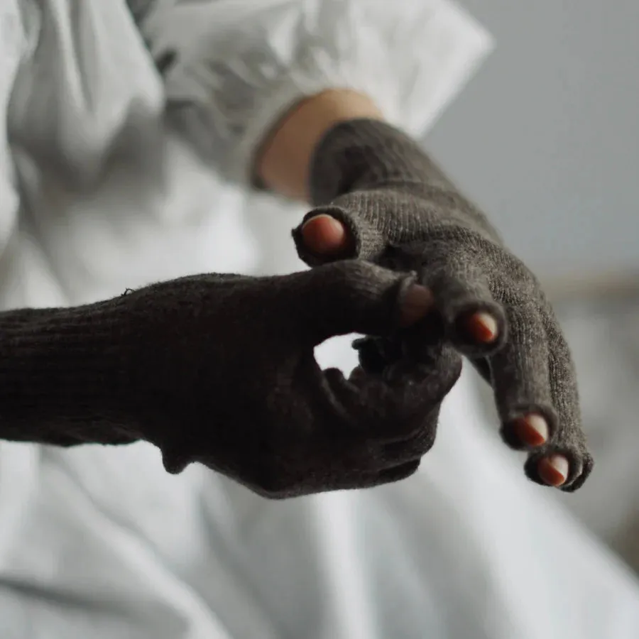 Merino Wool Fingerless Glove