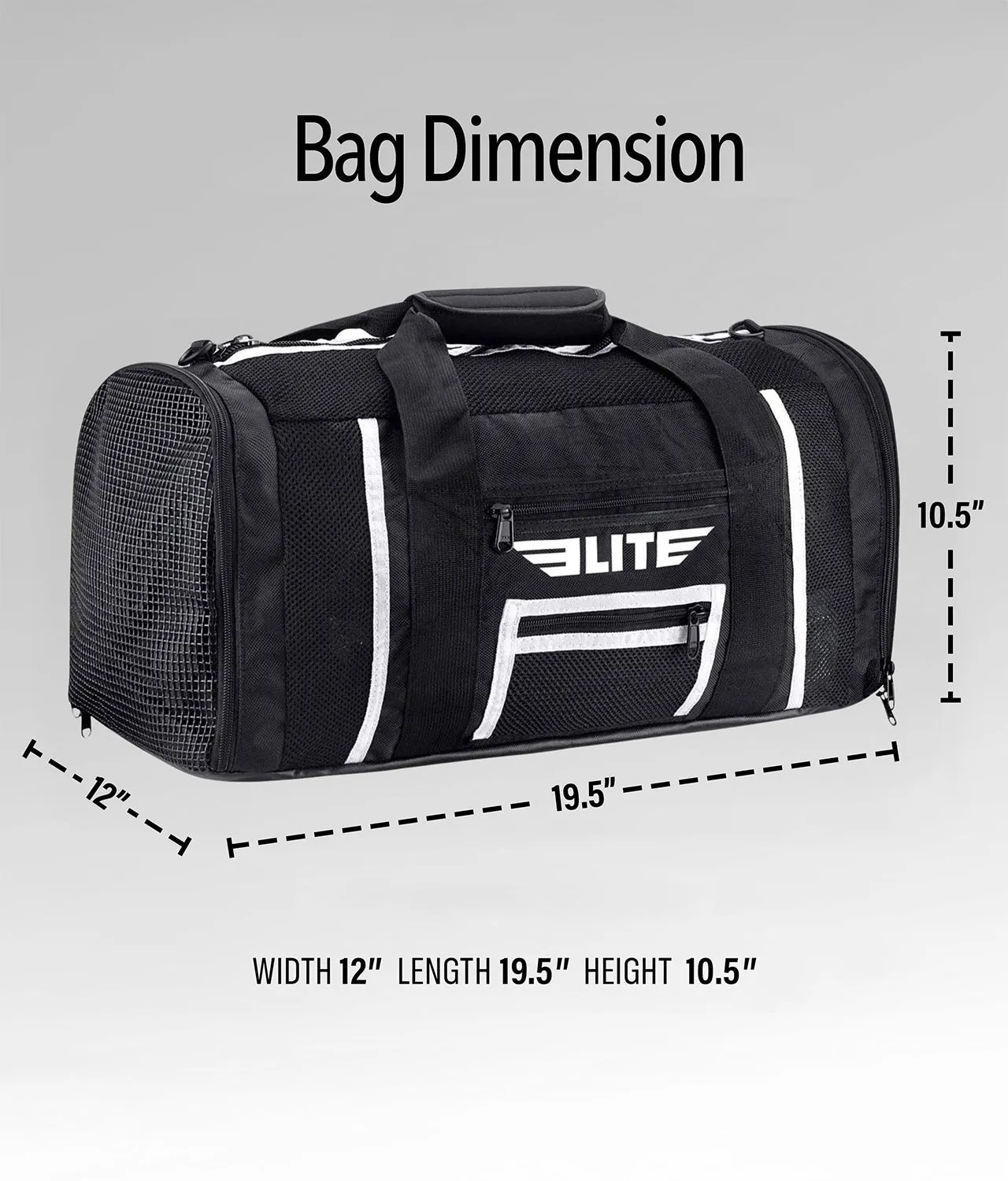 Mesh Black Large Boxing Gear Gym Bag