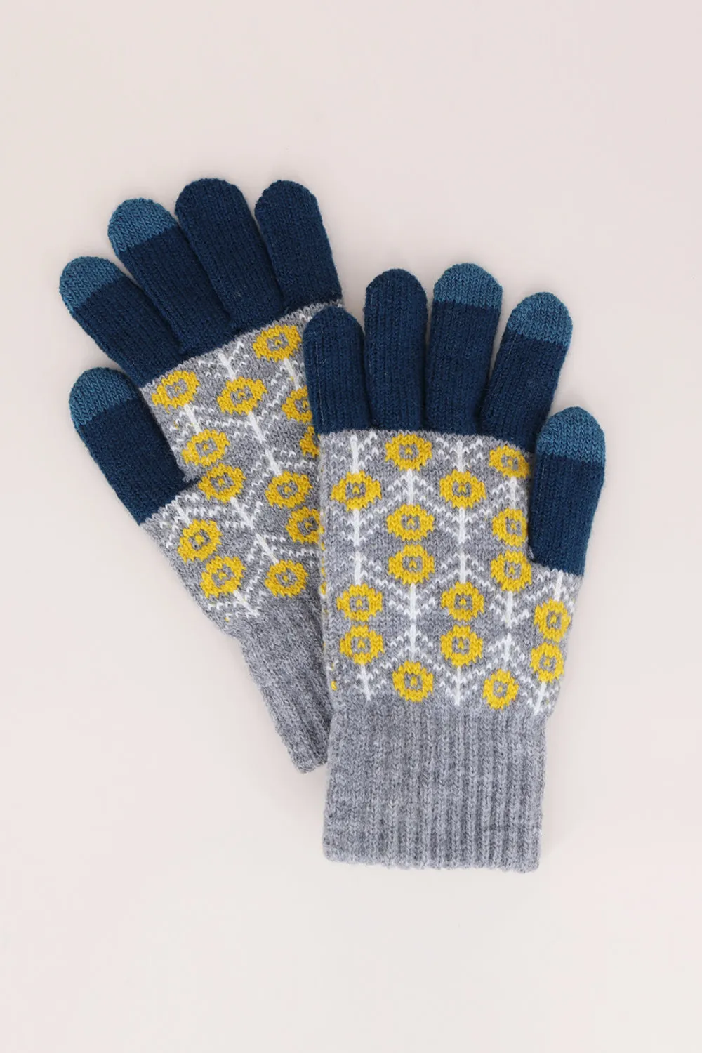 MG0073 AZTEC KNIT SMART TOUCH GLOVES