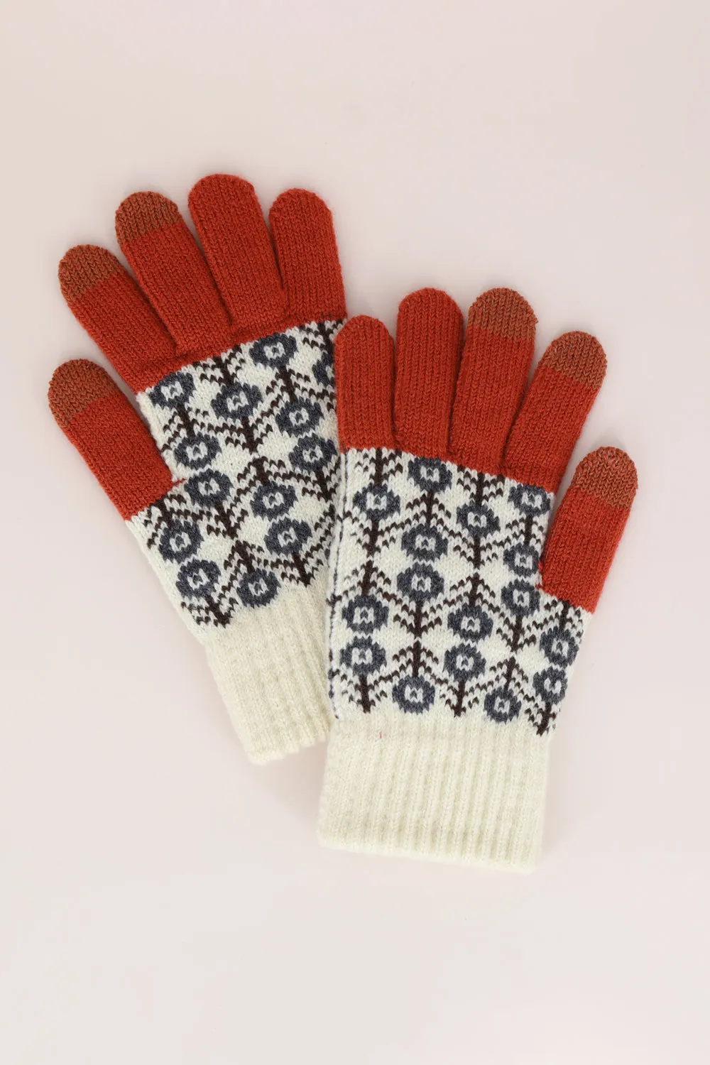 MG0073 AZTEC KNIT SMART TOUCH GLOVES
