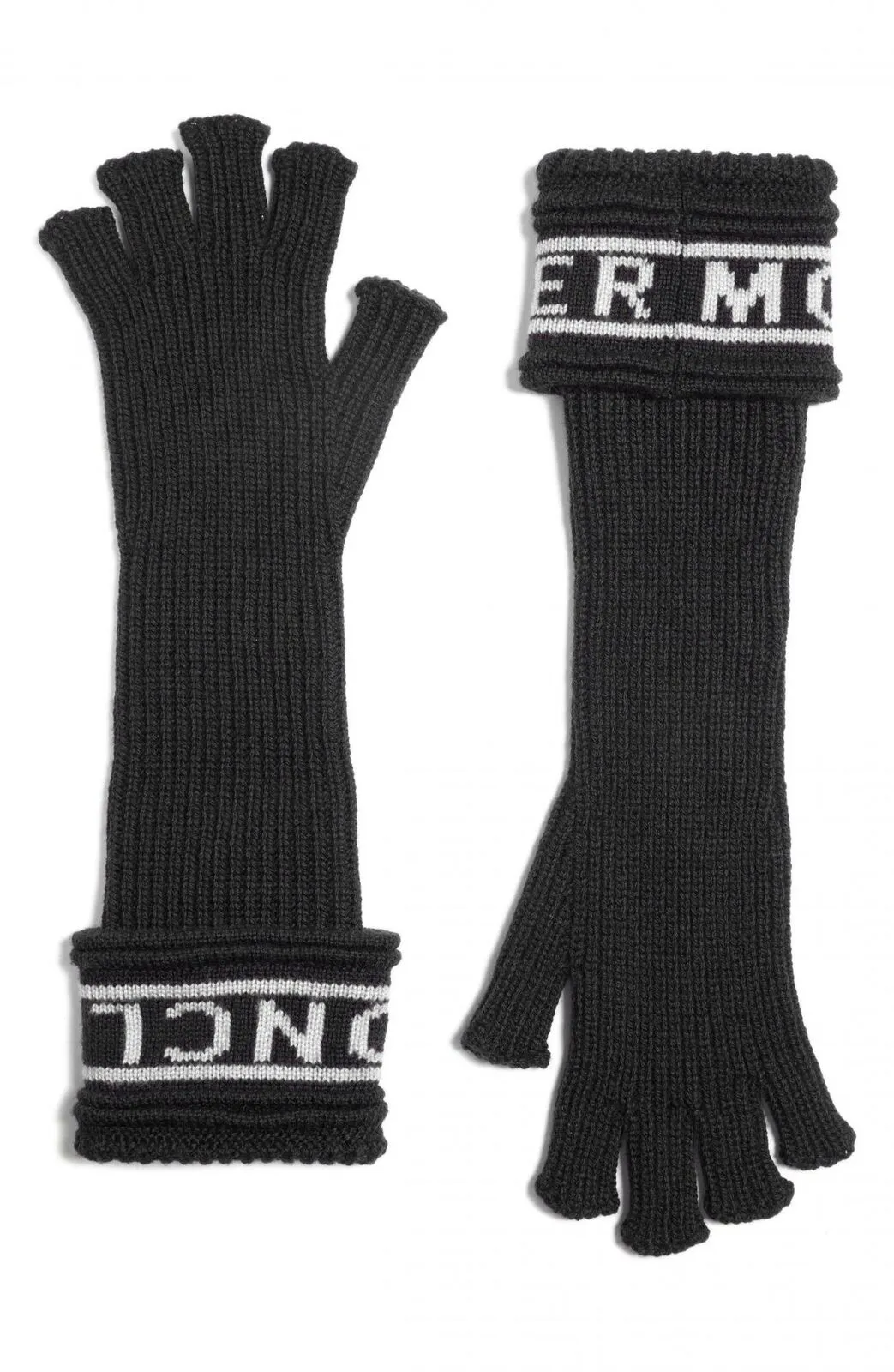 Moncler Women's Guanti Wool Long Fingerless Gloves