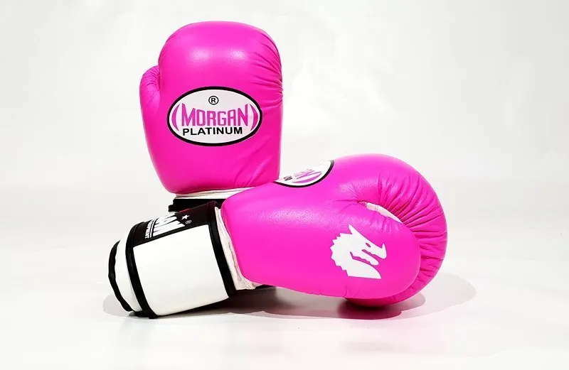 Morgan Platinum Leather Sparring Boxing Gloves