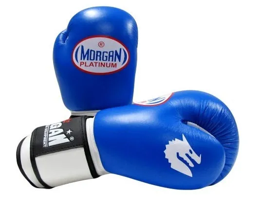 Morgan Platinum Leather Sparring Boxing Gloves