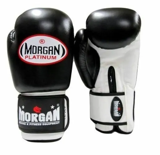 Morgan Platinum Leather Sparring Boxing Gloves