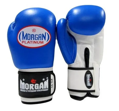 Morgan Platinum Leather Sparring Boxing Gloves
