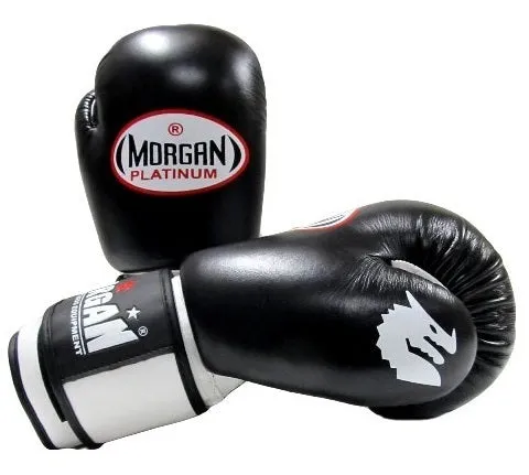 Morgan Platinum Leather Sparring Boxing Gloves