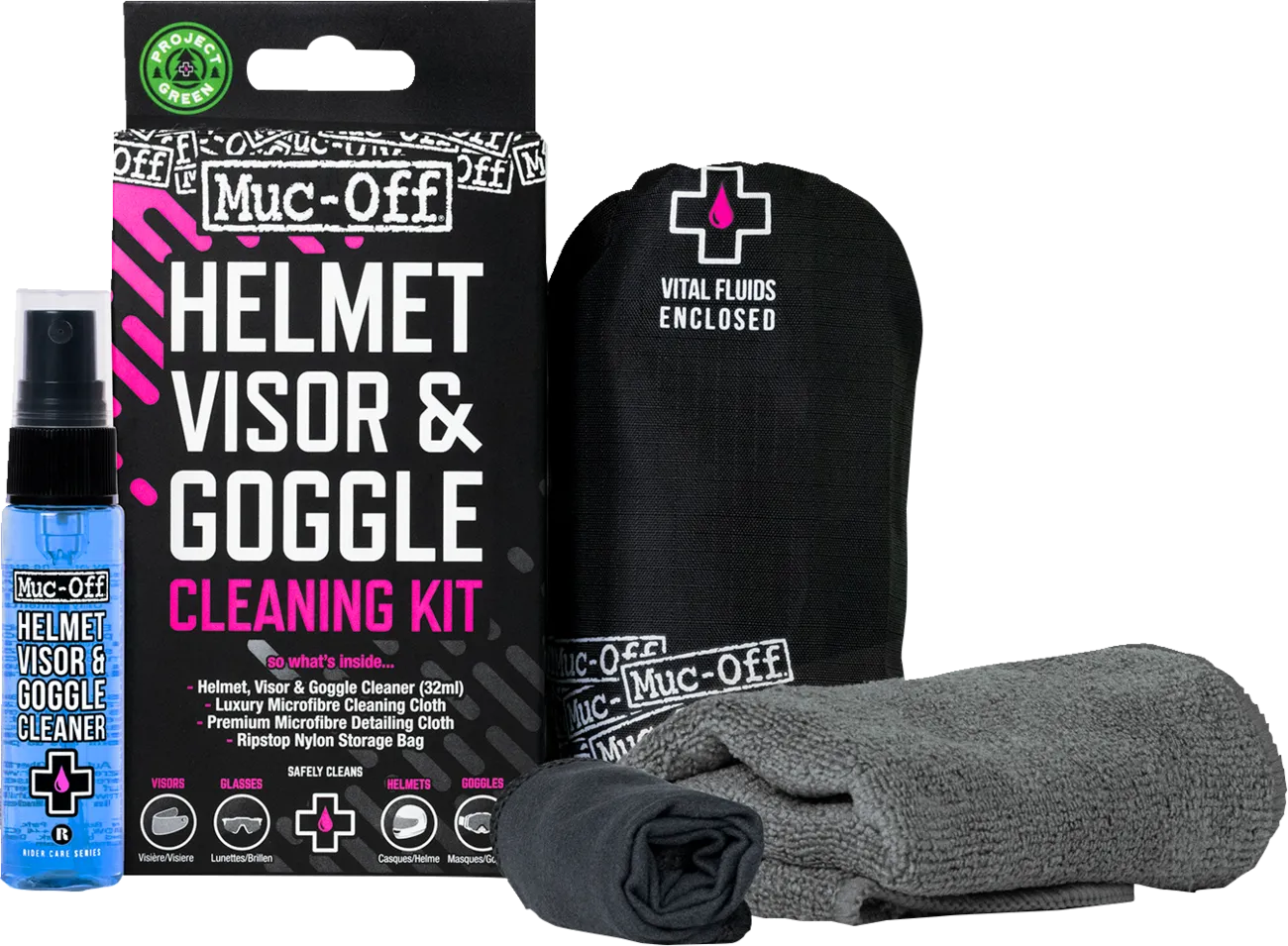 Muc-Off Visor, Lens Cleaning Kit (20802)