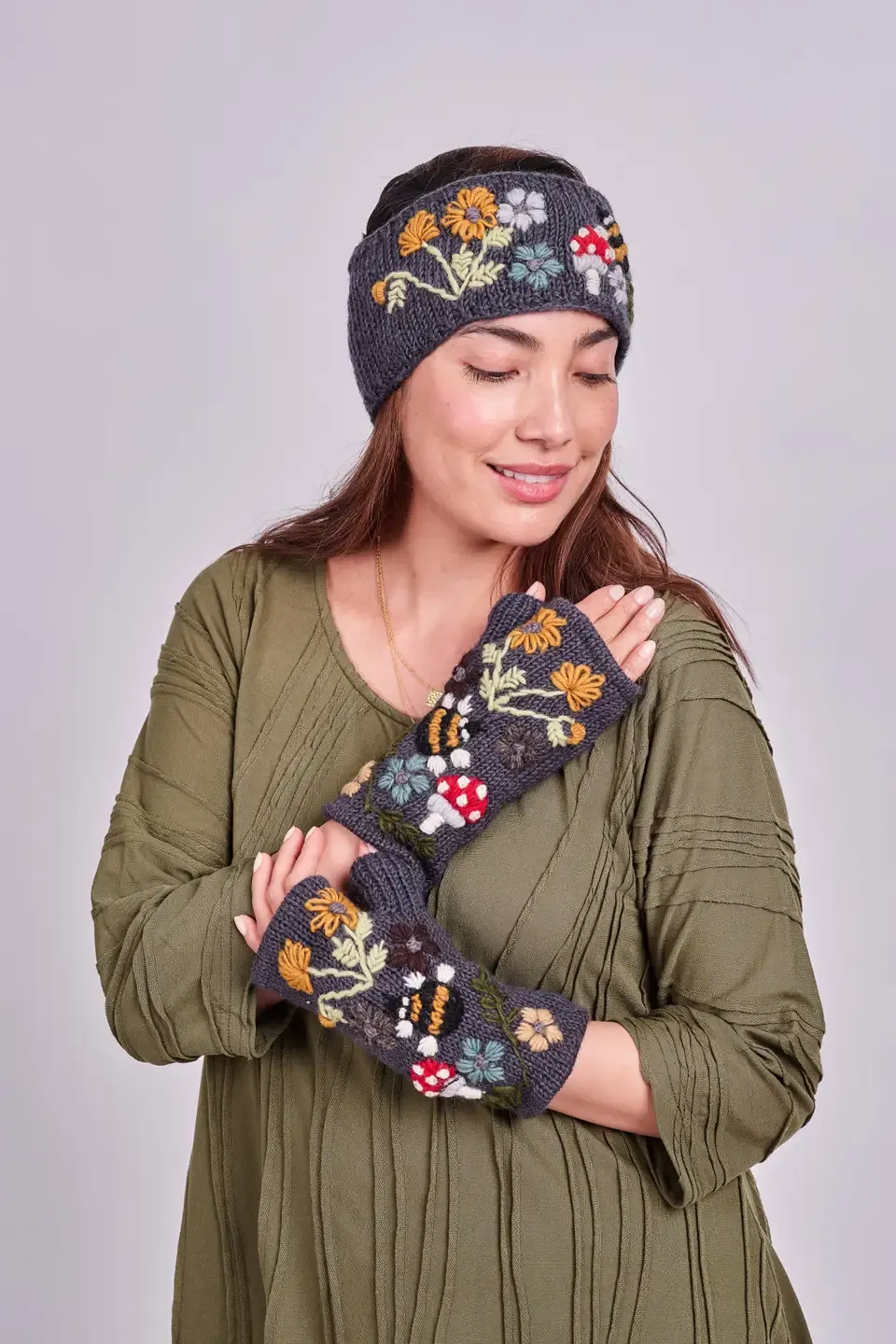 Mushroom Wool Handwarmer