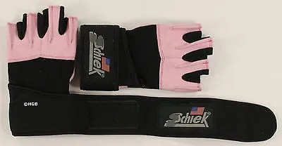 NEW Schiek 540P Platinum Weightlifting Glove - Wrist Wraps Womens Pink Gloves