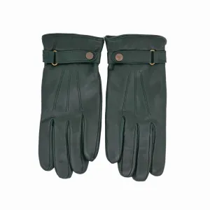 OMEGA X Sartoria Napoletana Smooth Cashmere & Lambskin Dark Green Gloves