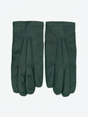 OMEGA X Sartoria Napoletana Smooth Cashmere & Lambskin Verde Sapin Gloves
