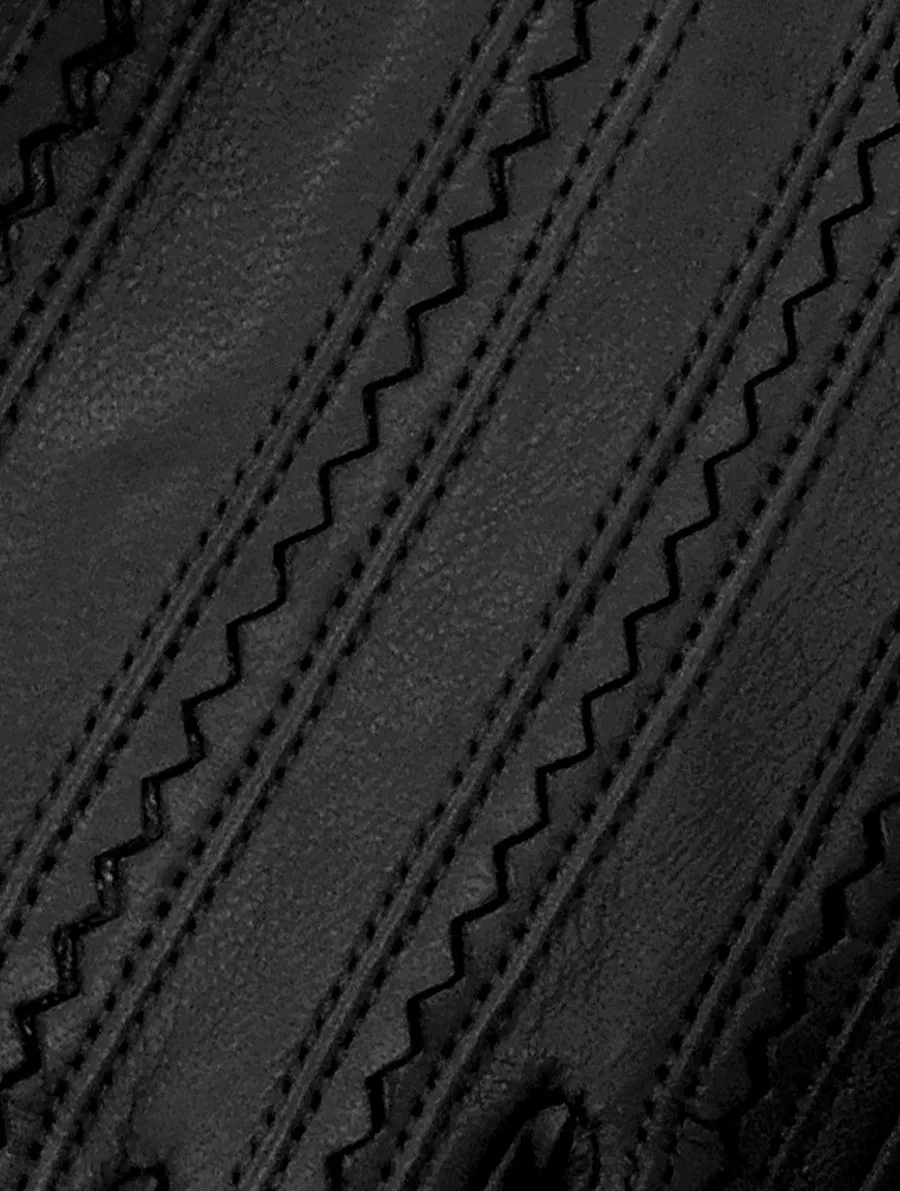 Pavia Women's black leather gloves