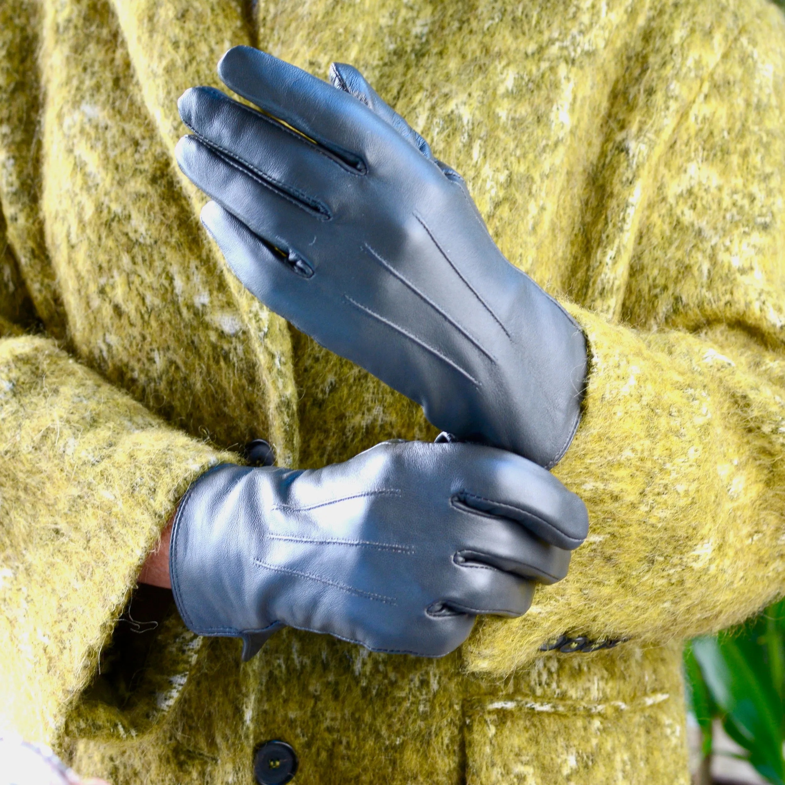 Personalised Monogram Leather Gloves