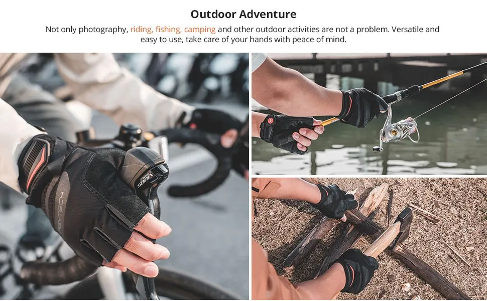 PGYTECH Photography Gloves (Fingerless) XL