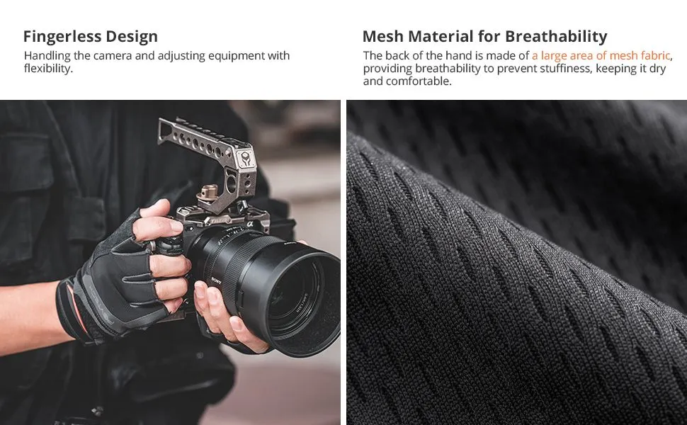 PGYTECH Photography Gloves (Fingerless) XL