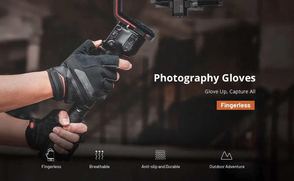 PGYTECH Photography Gloves (Fingerless) XL