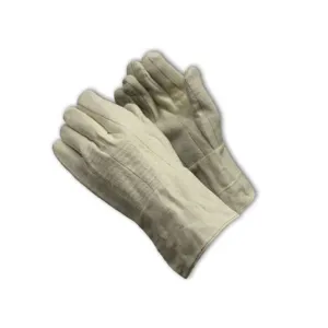 PIP 92-918GO Gauntelet Cuff Double Palm Glove with Nap-out Finish, Natural, Mens, Pair of 12