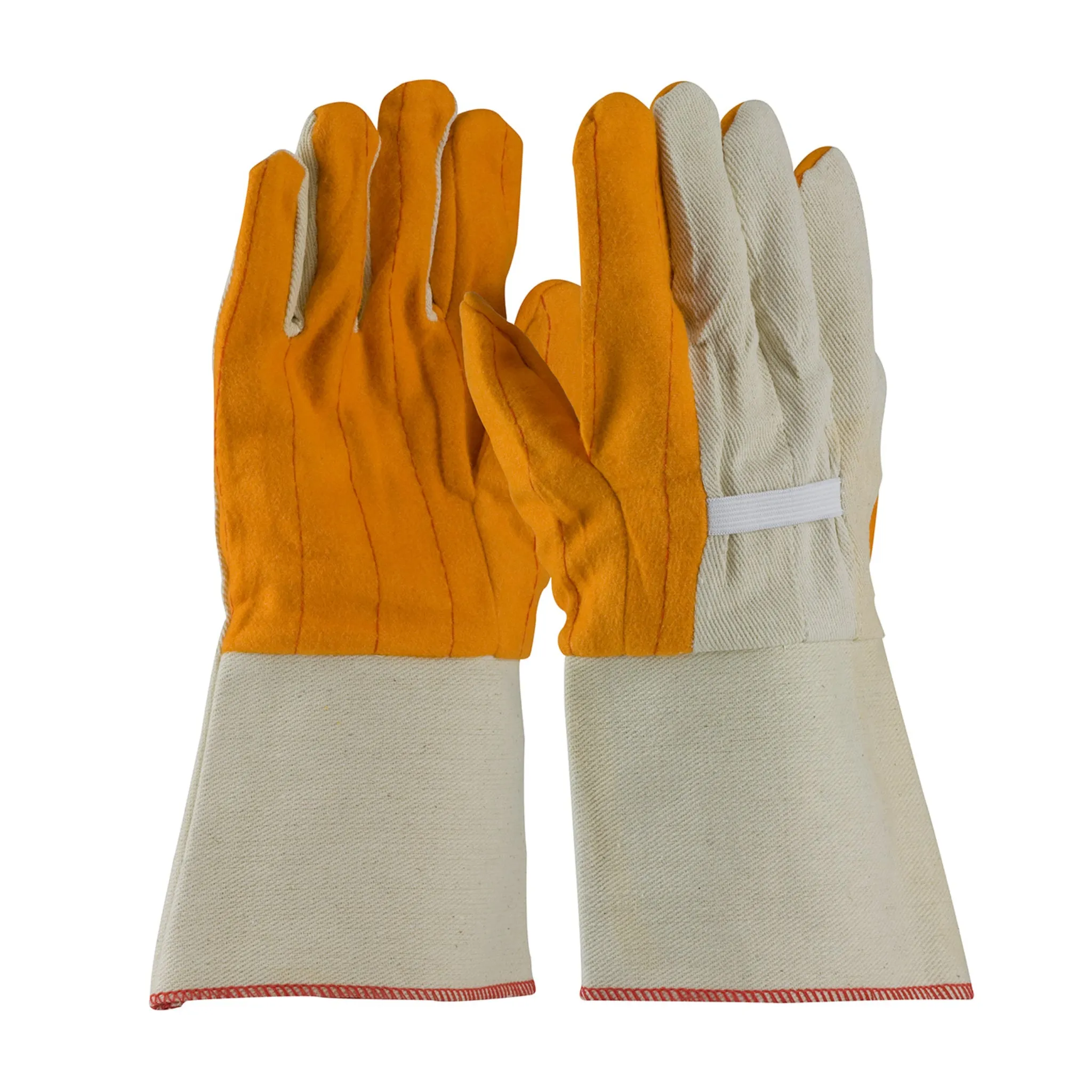 PIP 93-578G Premium Grade Double Layer Palm, Back and Nap-Out Finish Glove, Ladies, Natural, Pair of 12